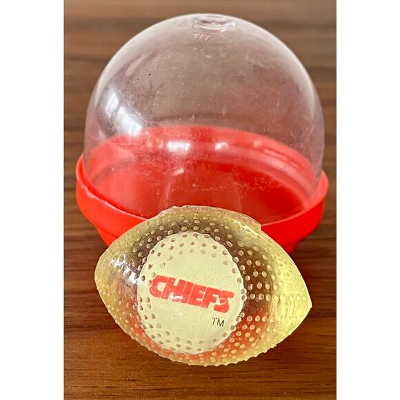 1990’s NFL Toy Machine Rubber Football Kansas City Chiefs Collectible Novelty - Picture 7 of 9